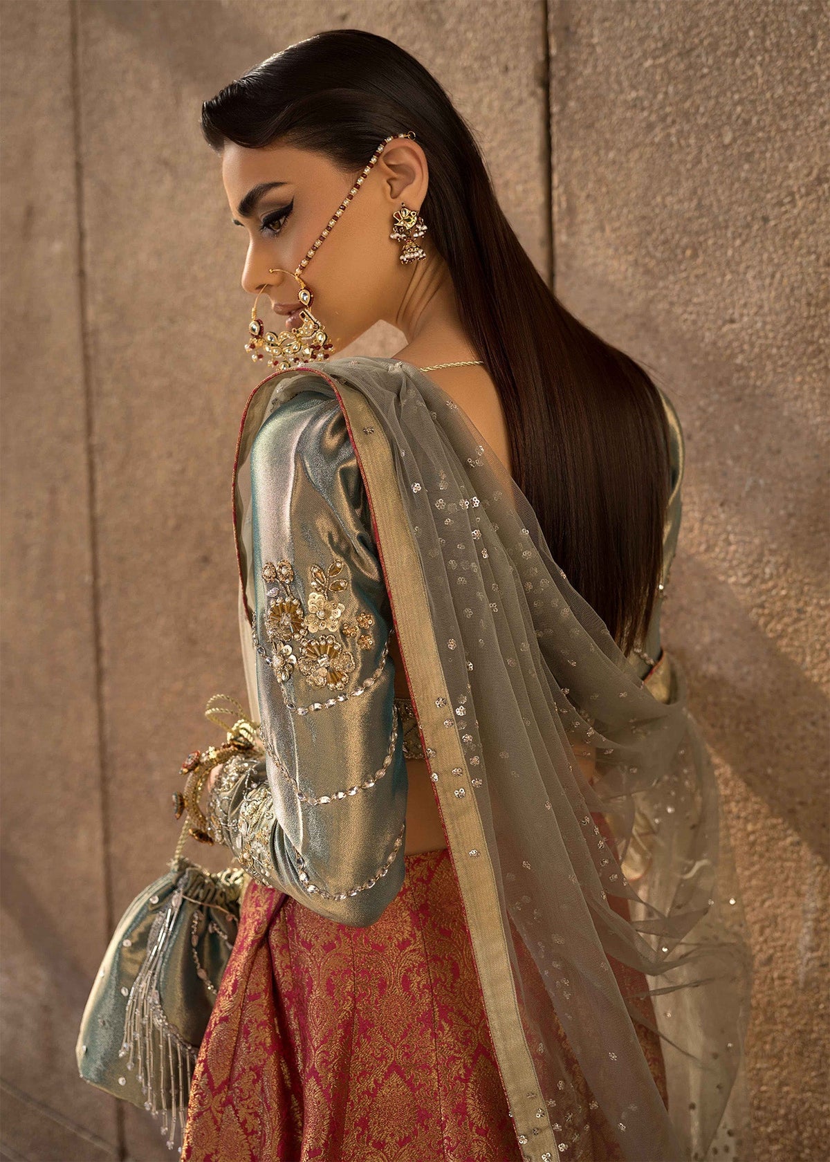 Mahum Asad | Dream a Little Dream of Me | Glitter -  Mahum Asad Ladies Clothes - Original Designer Dress - House of Maryam