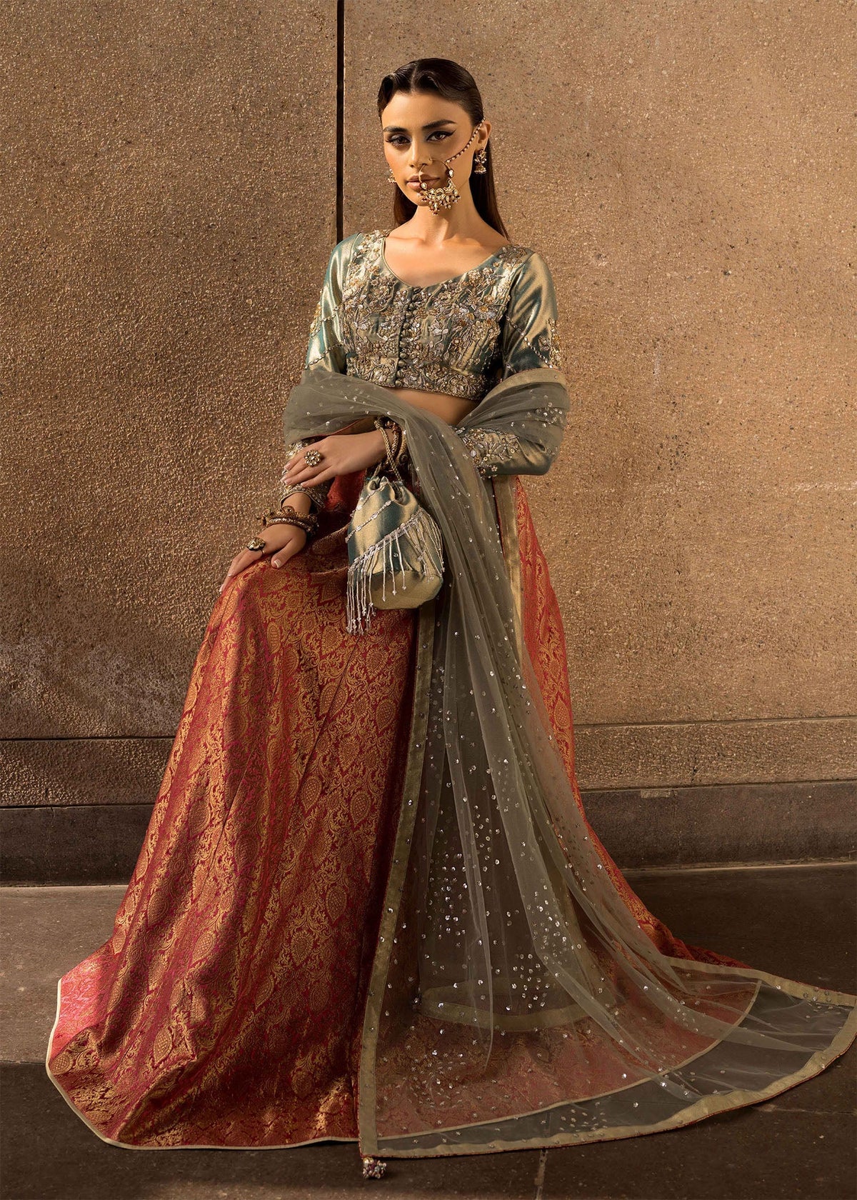 Mahum Asad | Dream a Little Dream of Me | Glitter -  Mahum Asad Ladies Clothes - Original Designer Dress - House of Maryam