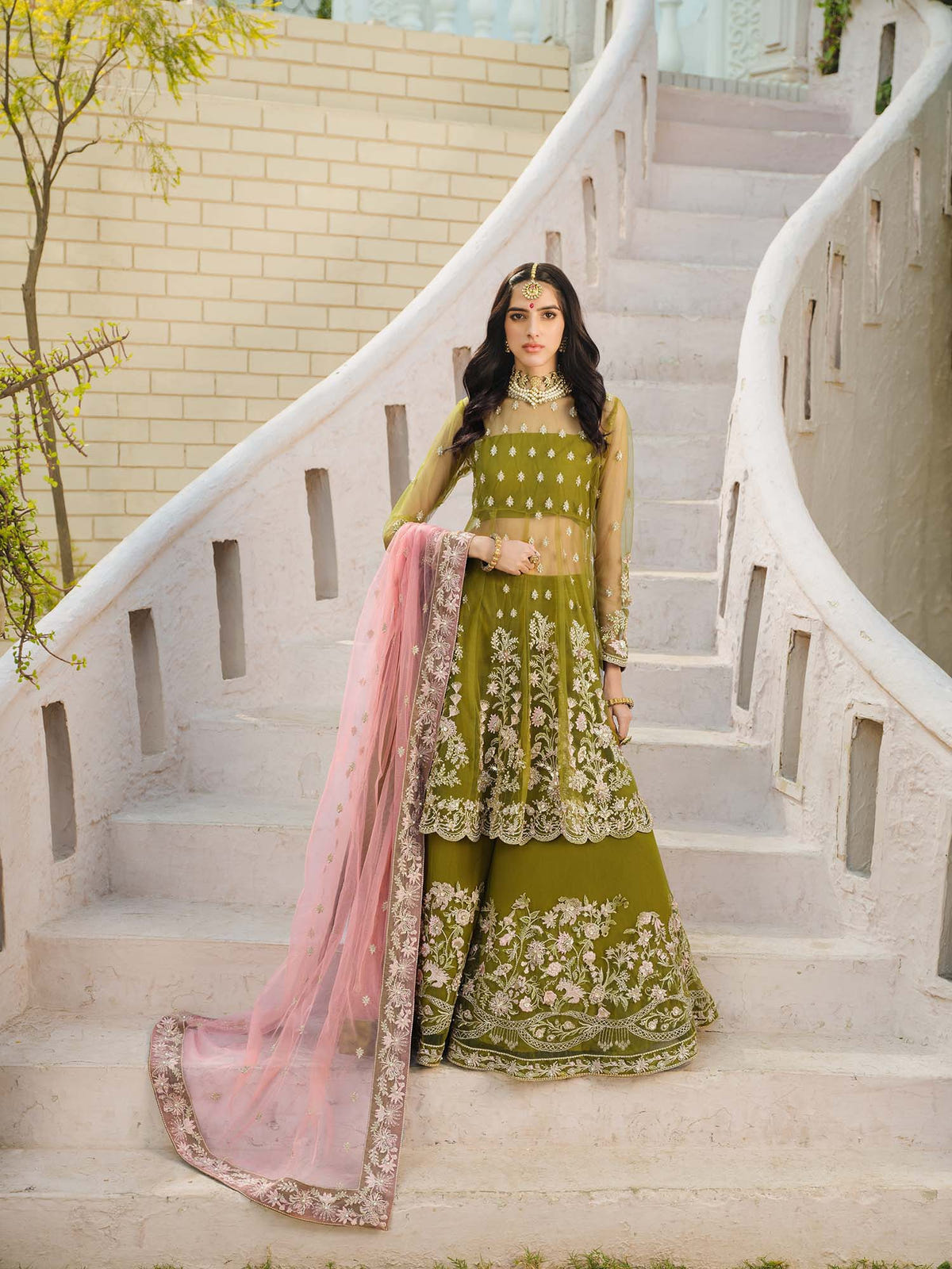 Nuriyaa | Gusel Formals | Yesil -  Nuriyaa Luxury Pret - Original Designer Dress - House of Maryam