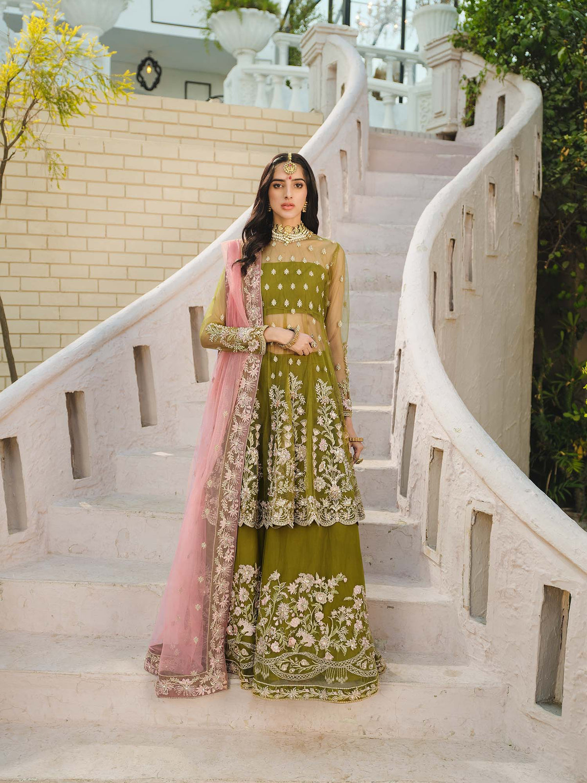 Nuriyaa | Gusel Formals | Yesil -  Nuriyaa Luxury Pret - Original Designer Dress - House of Maryam
