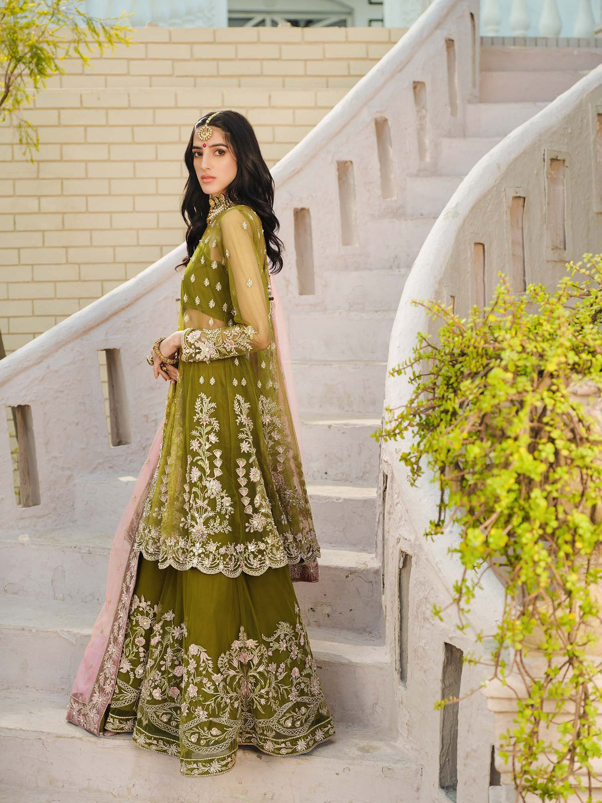 Nuriyaa | Gusel Formals | Yesil -  Nuriyaa Luxury Pret - Original Designer Dress - House of Maryam