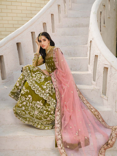 Nuriyaa | Gusel Formals | Yesil -  Nuriyaa Luxury Pret - Original Designer Dress - House of Maryam