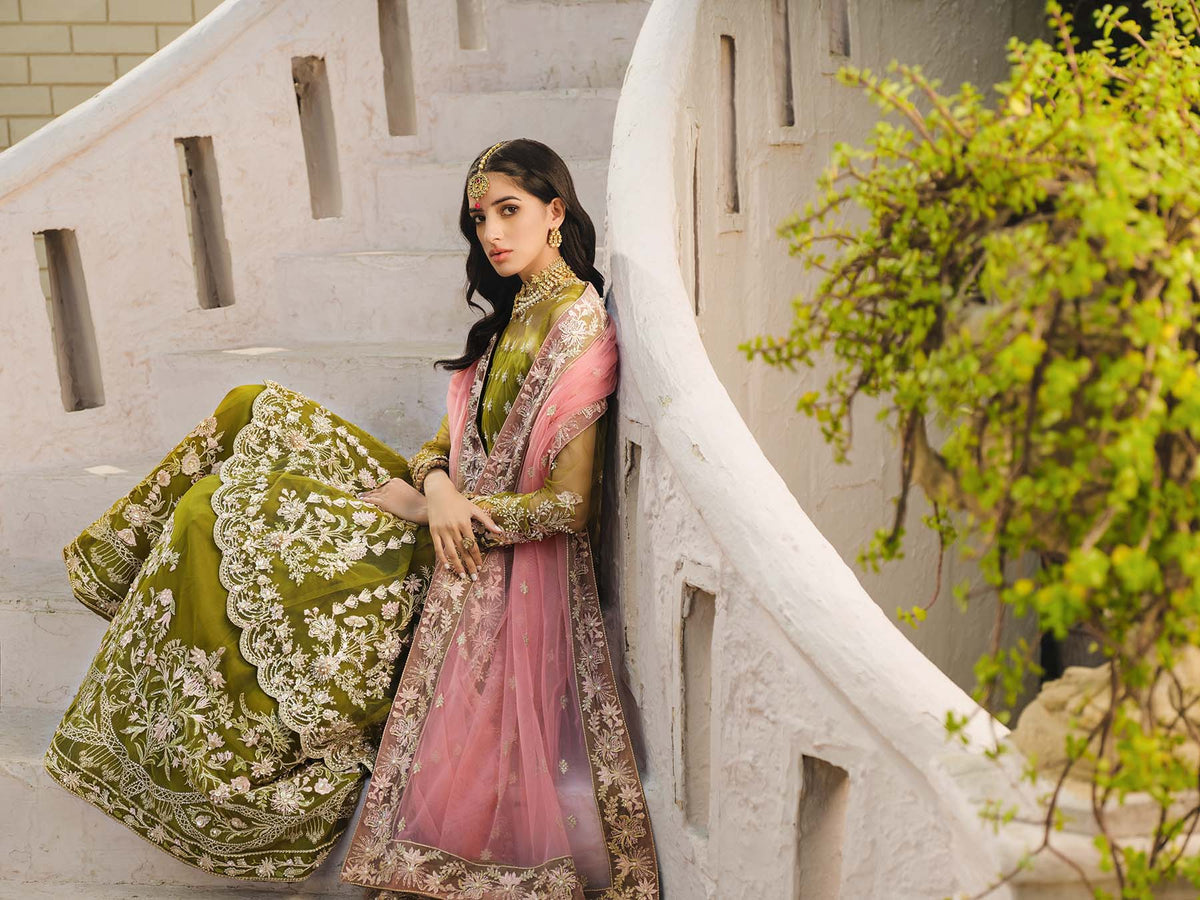 Nuriyaa | Gusel Formals | Yesil -  Nuriyaa Luxury Pret - Original Designer Dress - House of Maryam
