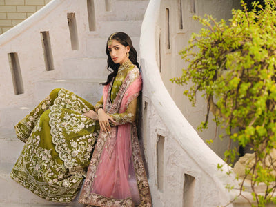 Nuriyaa | Gusel Formals | Yesil -  Nuriyaa Luxury Pret - Original Designer Dress - House of Maryam