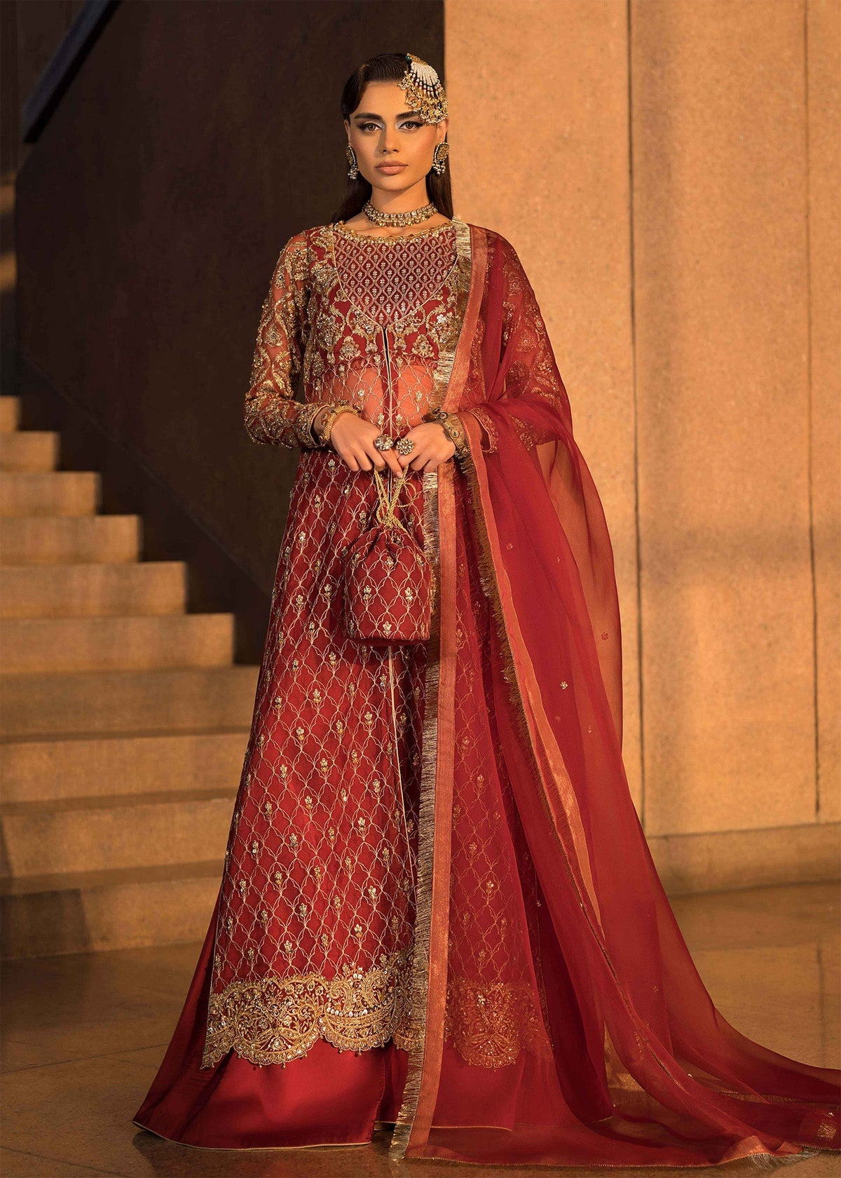 Mahum Asad | Dream a Little Dream of Me | Cherry -  Mahum Asad Ladies Clothes - Original Designer Dress - House of Maryam