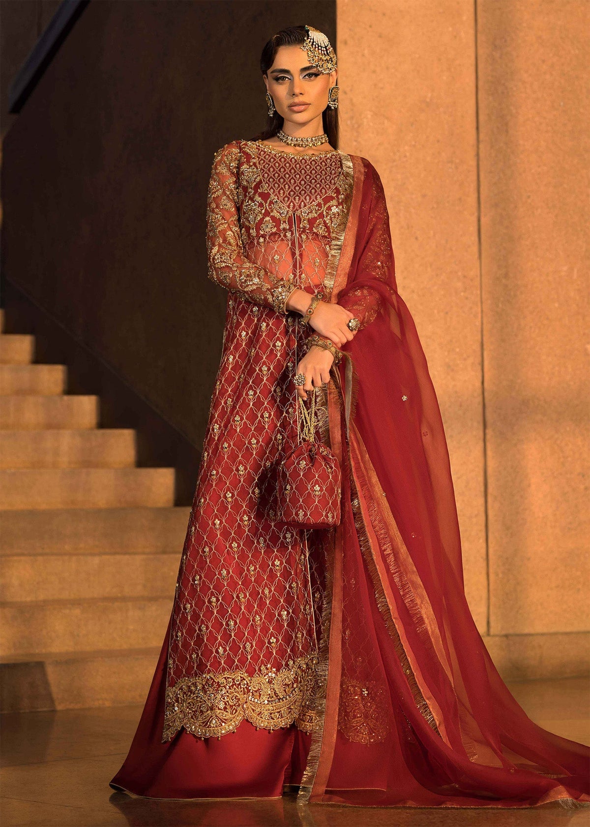 Mahum Asad | Dream a Little Dream of Me | Cherry -  Mahum Asad Ladies Clothes - Original Designer Dress - House of Maryam