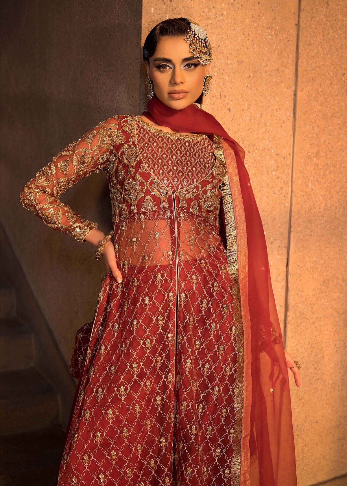 Mahum Asad | Dream a Little Dream of Me | Cherry -  Mahum Asad Ladies Clothes - Original Designer Dress - House of Maryam