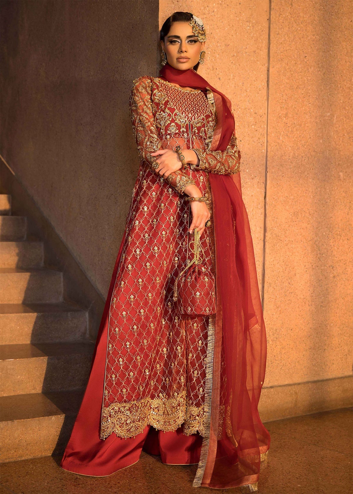 Mahum Asad | Dream a Little Dream of Me | Cherry -  Mahum Asad Ladies Clothes - Original Designer Dress - House of Maryam
