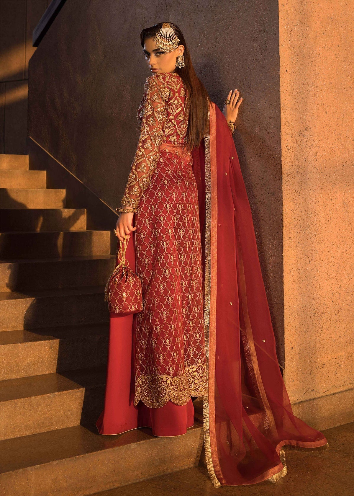 Mahum Asad | Dream a Little Dream of Me | Cherry -  Mahum Asad Ladies Clothes - Original Designer Dress - House of Maryam