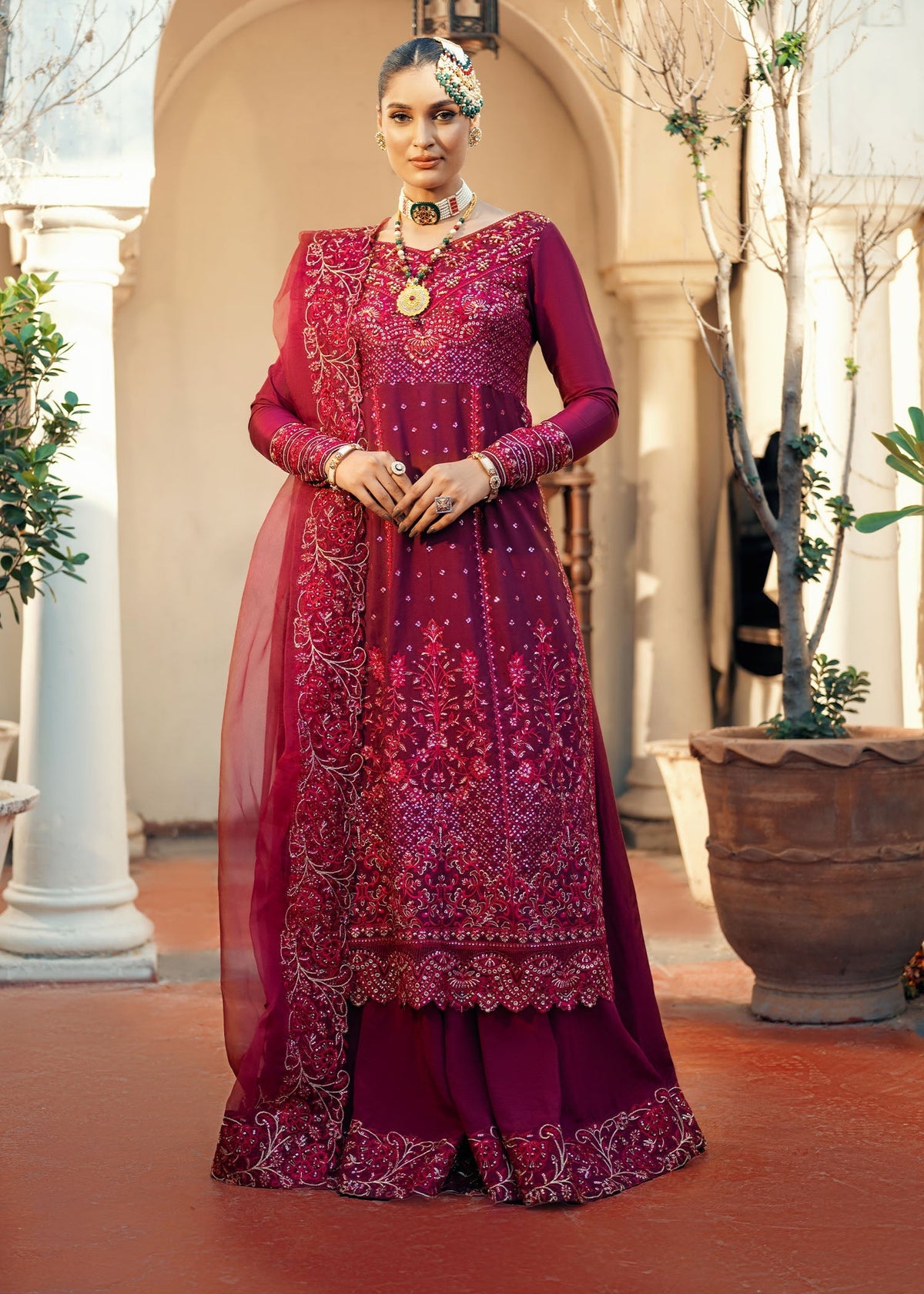 Jamnii | Noor e Nazakat | Ishaq-e- laal -  Jamnii Ladies Clothes - Original Designer Dress - House of Maryam