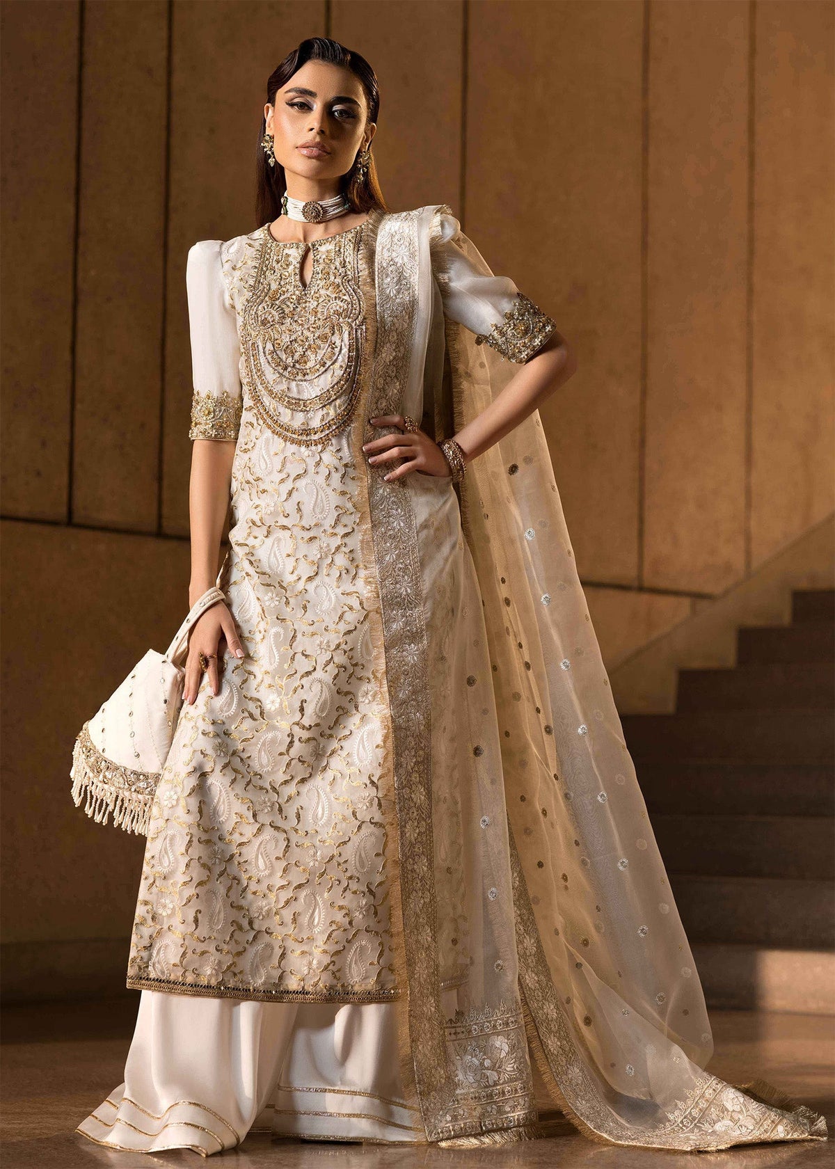 Mahum Asad | Dream a Little Dream of Me | Pearl -  Mahum Asad Ladies Clothes - Original Designer Dress - House of Maryam