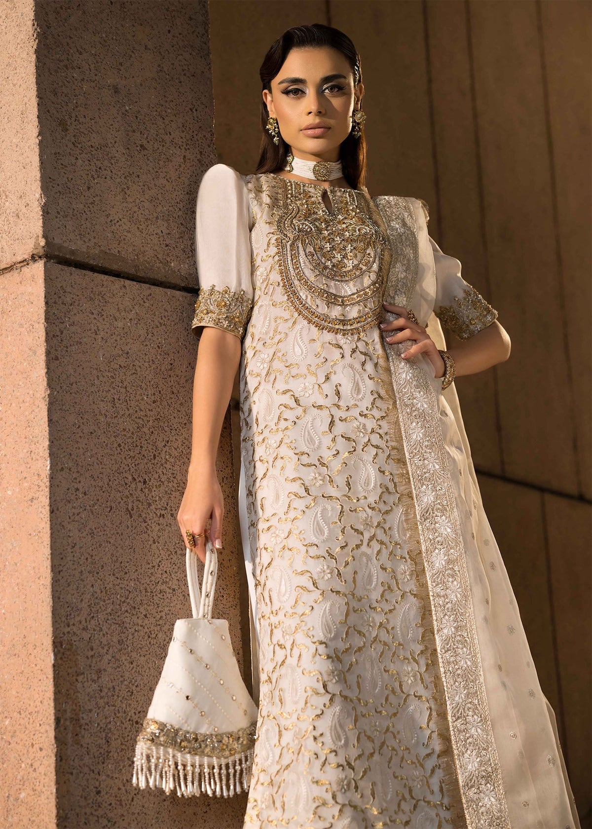 Mahum Asad | Dream a Little Dream of Me | Pearl -  Mahum Asad Ladies Clothes - Original Designer Dress - House of Maryam