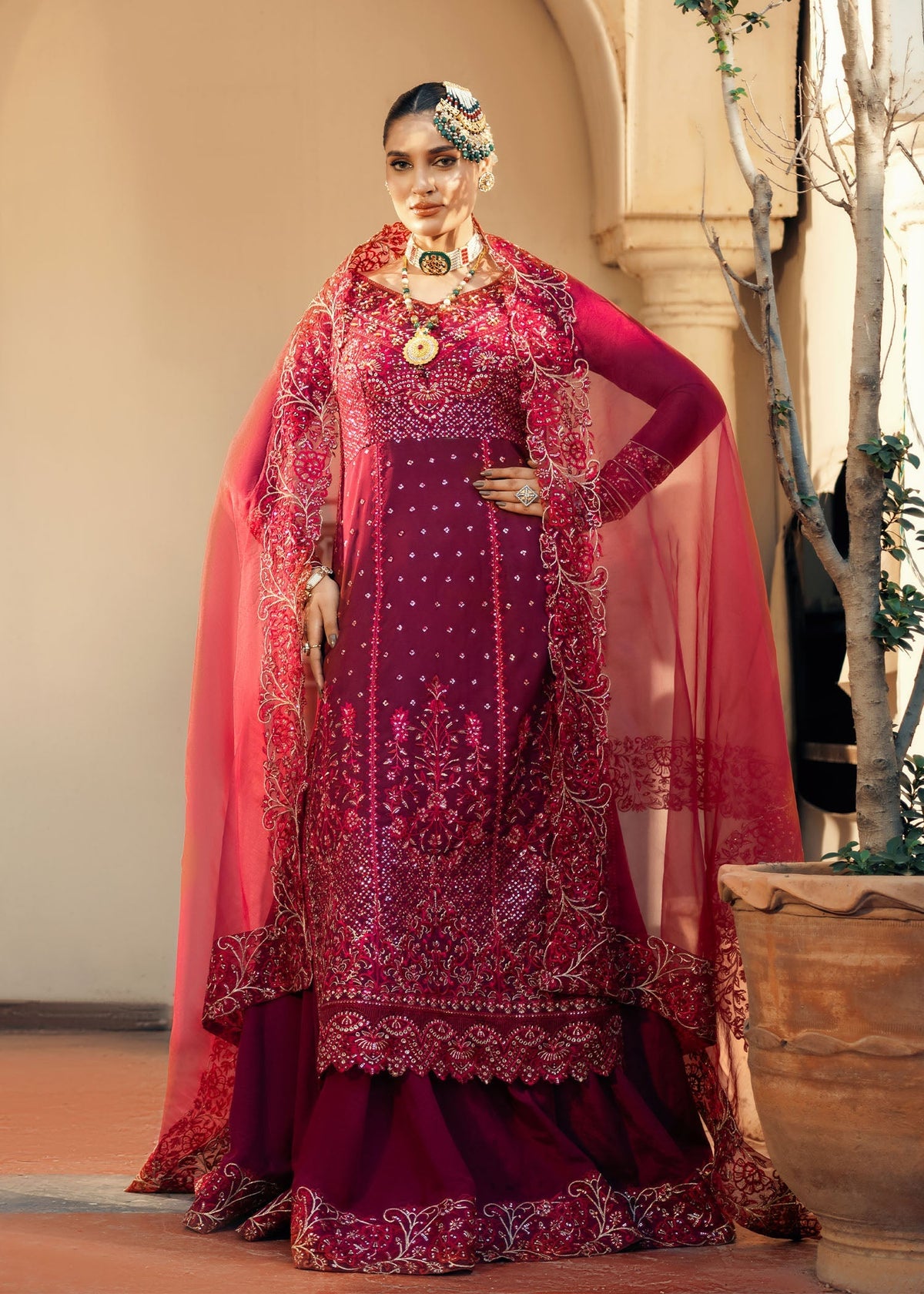 Jamnii | Noor e Nazakat | Ishaq-e- laal -  Jamnii Ladies Clothes - Original Designer Dress - House of Maryam