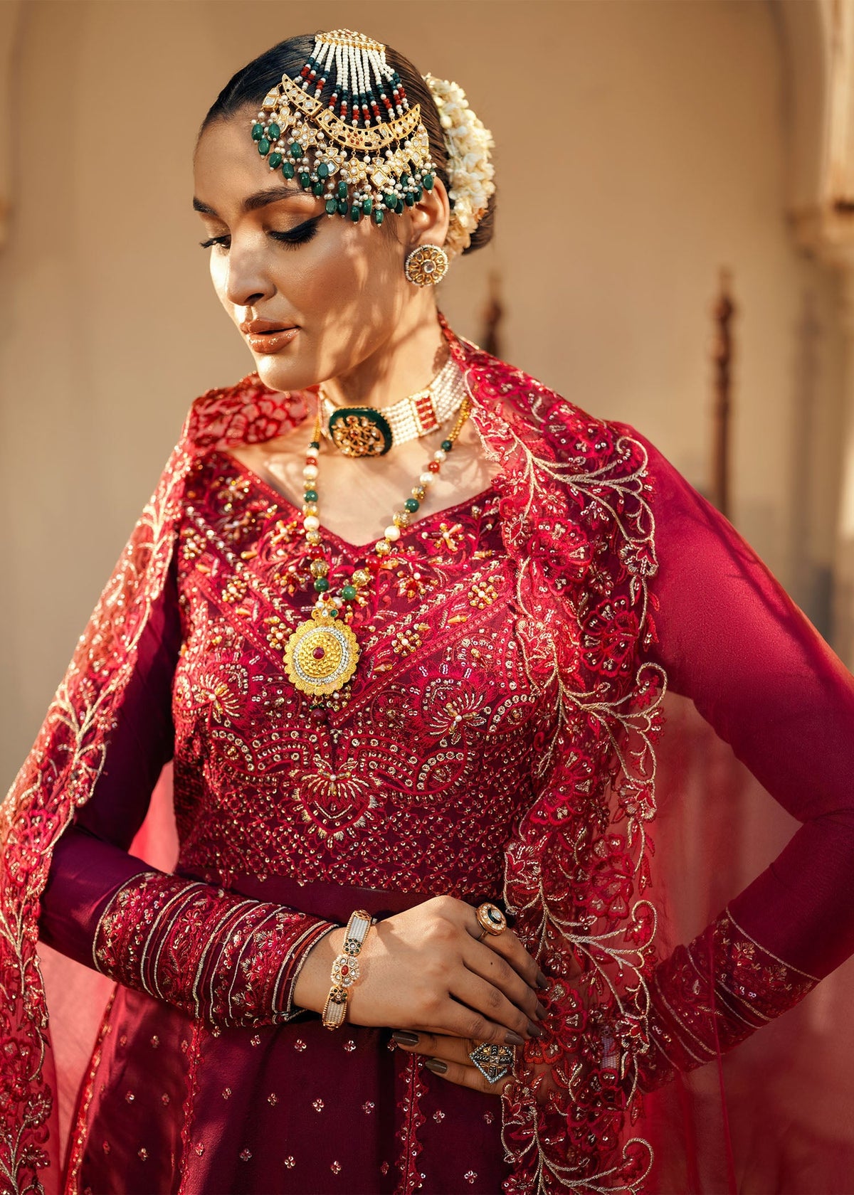 Jamnii | Noor e Nazakat | Ishaq-e- laal -  Jamnii Ladies Clothes - Original Designer Dress - House of Maryam