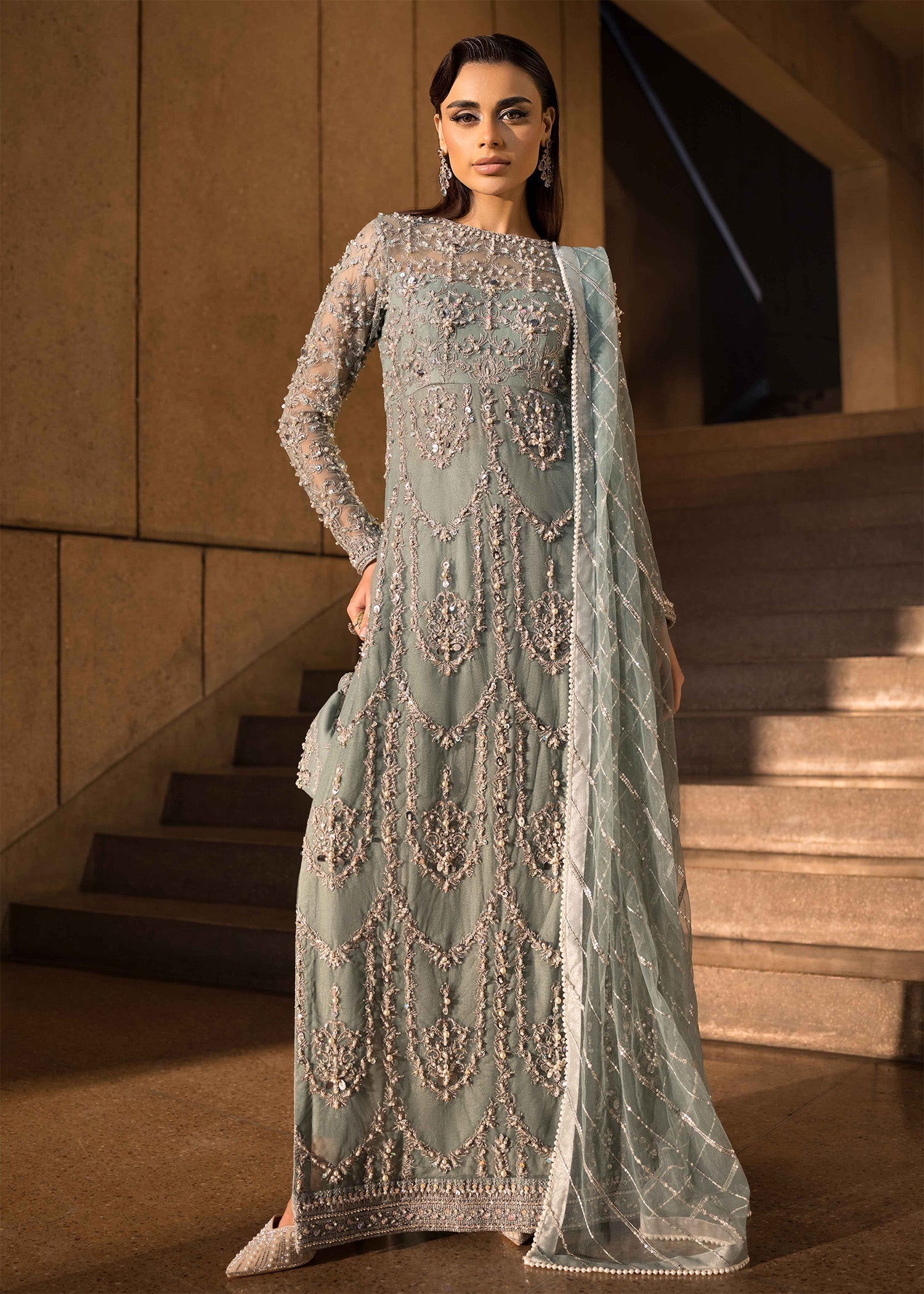 Mahum Asad | Dream a Little Dream of Me | Trap -  Mahum Asad Ladies Clothes -  House of Maryam