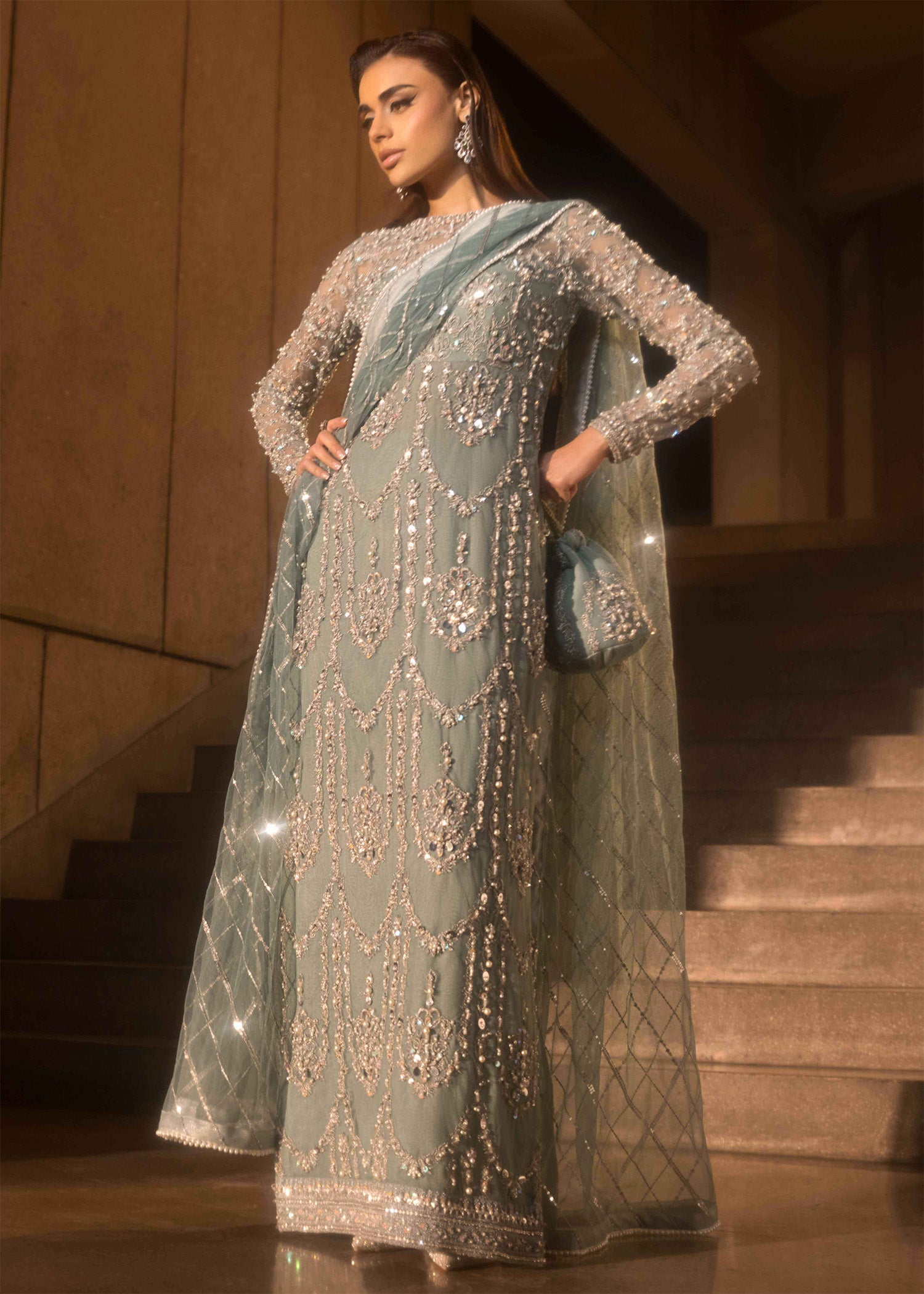 Mahum Asad | Dream a Little Dream of Me | Trap -  Mahum Asad Ladies Clothes -  House of Maryam