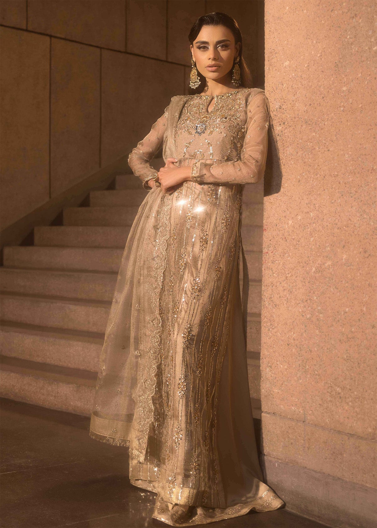 Mahum Asad | Dream a Little Dream of Me | Shimmer -  Mahum Asad Ladies Clothes - Original Designer Dress - House of Maryam