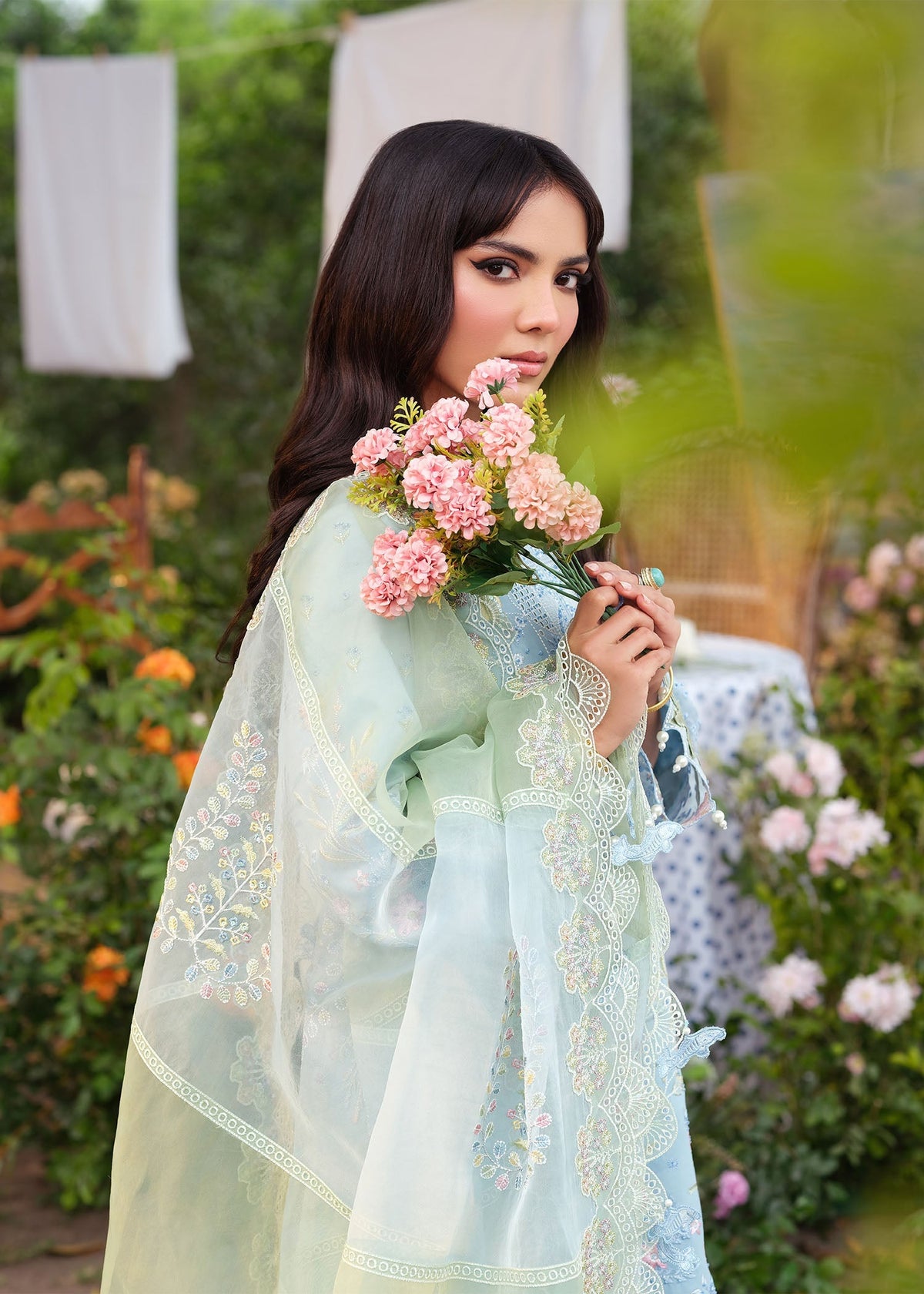 Zarizaa | Echelon Lawn | AZURE -  Zarizaa Ladies Clothes - Original Designer Dress - House of Maryam