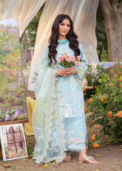 Zarizaa | Echelon Lawn | AZURE -  Zarizaa Ladies Clothes - Original Designer Dress - House of Maryam
