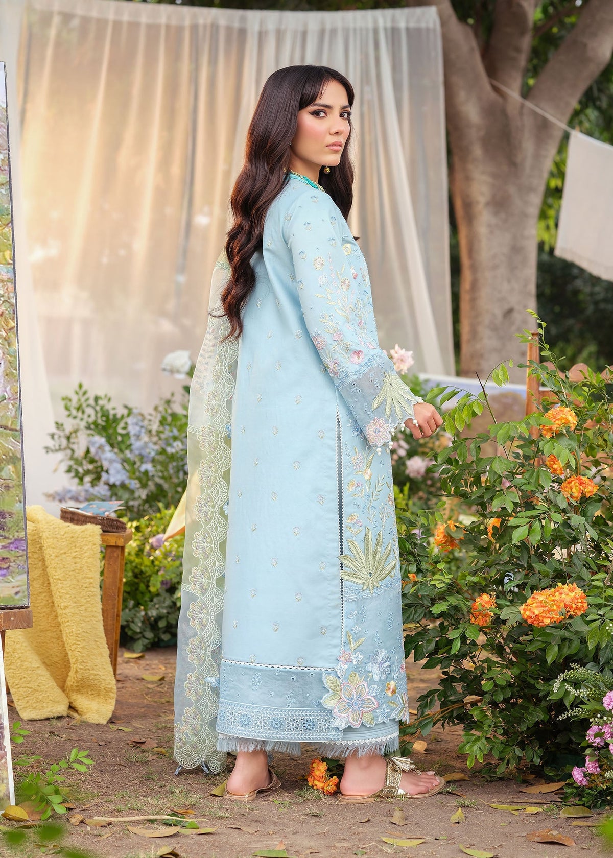 Zarizaa | Echelon Lawn | AZURE -  Zarizaa Ladies Clothes - Original Designer Dress - House of Maryam