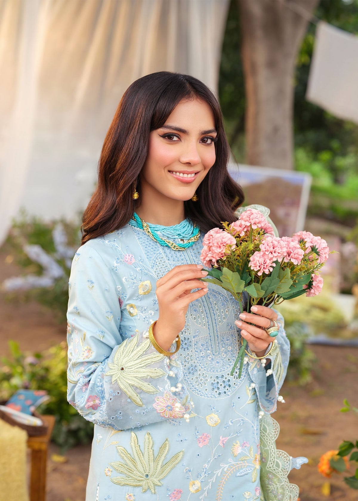 Zarizaa | Echelon Lawn | AZURE -  Zarizaa Ladies Clothes - Original Designer Dress - House of Maryam