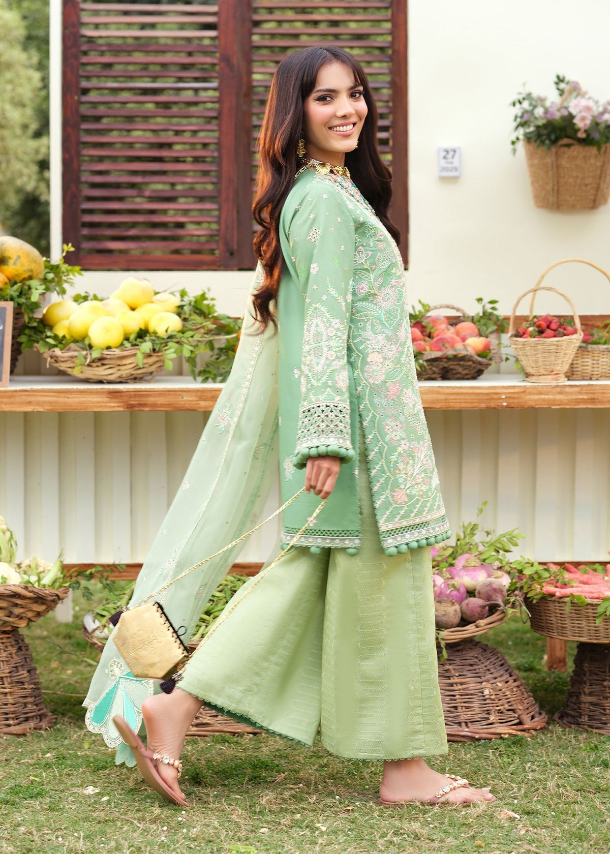 Zarizaa | Echelon Lawn | PATINA -  Zarizaa Ladies Clothes - Original Designer Dress - House of Maryam
