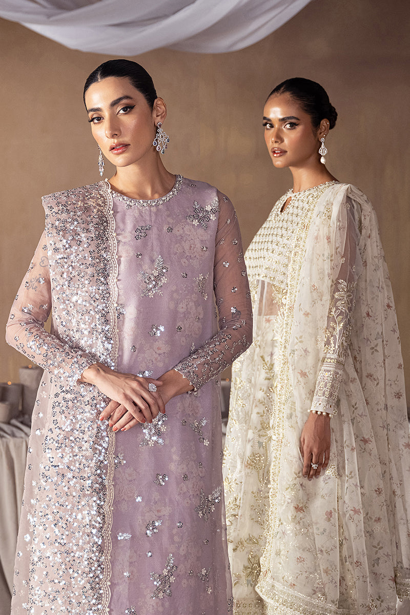 Cross Stitch | Wedding Pret | Ghazal-3PC Organza Embroidered Pret-5