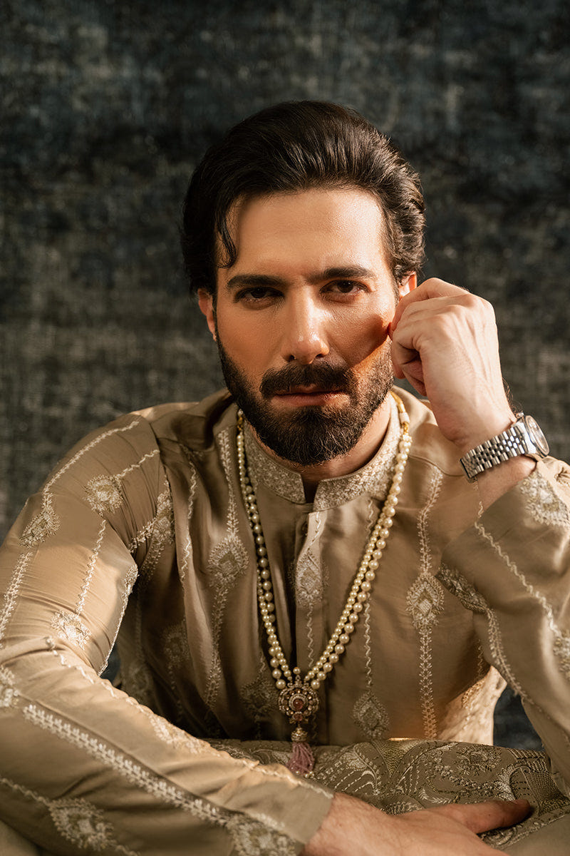 Republic By Omar Farooq | Luxury Rtw | 'Moin' Kurta Pajama -  Republic by Omar Farooq Luxury RTW - Original Designer Dress - House of Maryam