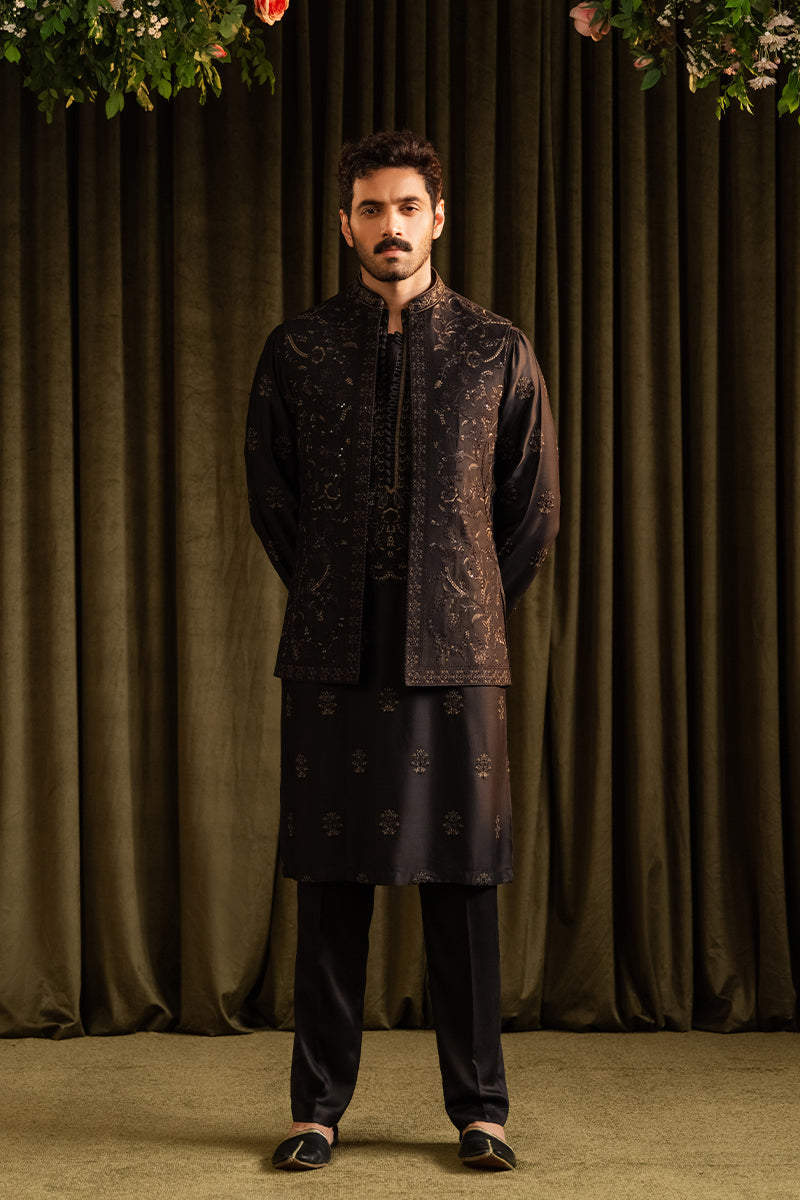 Republic By Omar Farooq | Luxury Rtw | 'Shariq' Waistcoat -  Republic by Omar Farooq Luxury RTW - Original Designer Dress - House of Maryam