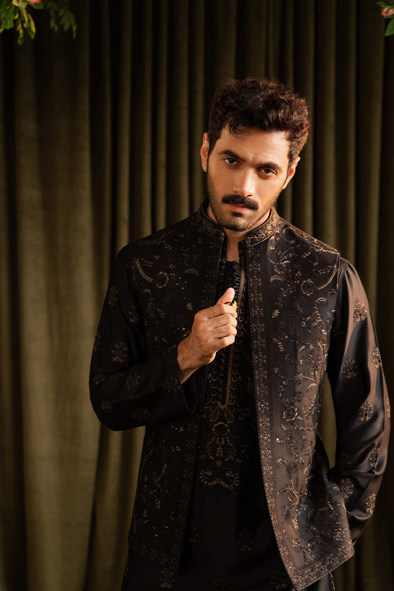 Republic By Omar Farooq | Luxury Rtw | 'Shariq' Waistcoat -  Republic by Omar Farooq Luxury RTW - Original Designer Dress - House of Maryam