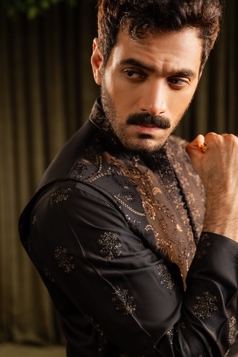 Republic By Omar Farooq | Luxury Rtw | 'Shariq' Waistcoat -  Republic by Omar Farooq Luxury RTW - Original Designer Dress - House of Maryam