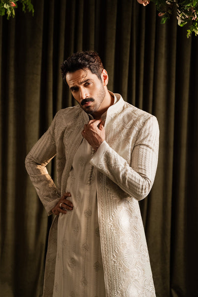 Republic By Omar Farooq | Sherwani Couture | 'Wahaj' Sherwani -  Republic by Omar Farooq SHERWANI COUTURE - Original Designer Dress - House of Maryam