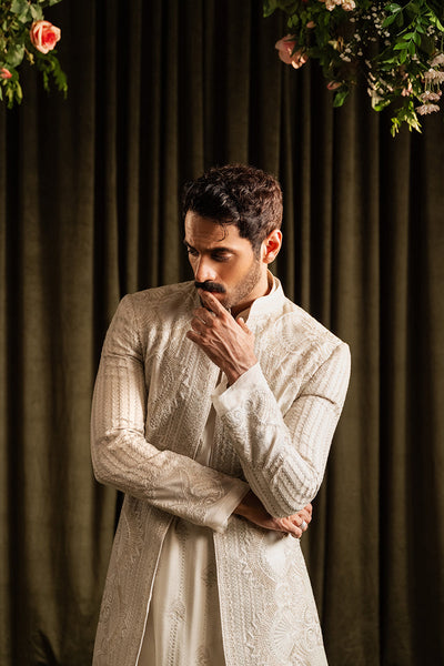 Republic By Omar Farooq | Sherwani Couture | 'Wahaj' Sherwani -  Republic by Omar Farooq SHERWANI COUTURE - Original Designer Dress - House of Maryam