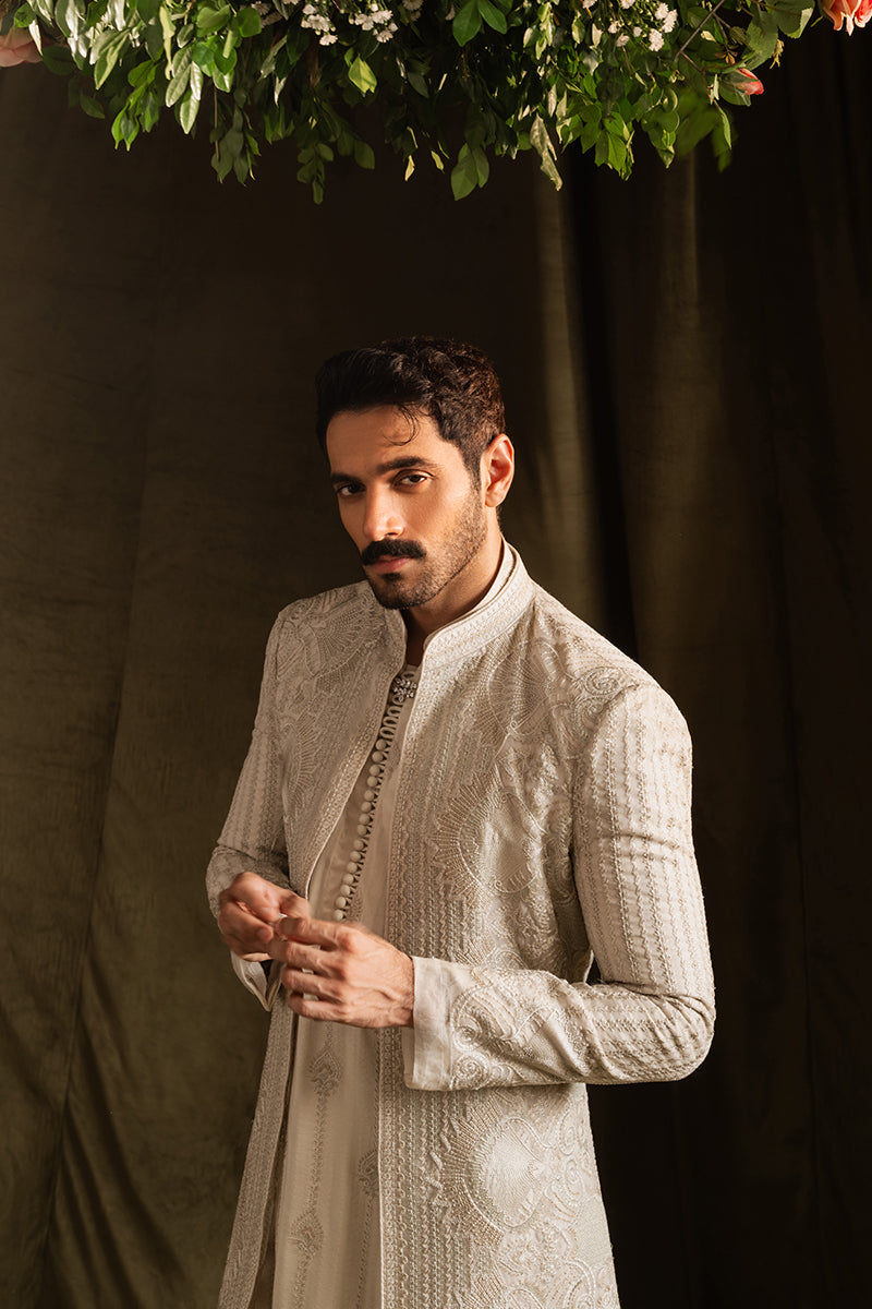 Republic By Omar Farooq | Sherwani Couture | 'Wahaj' Sherwani -  Republic by Omar Farooq SHERWANI COUTURE - Original Designer Dress - House of Maryam
