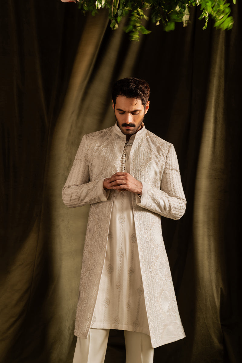 Republic By Omar Farooq | Sherwani Couture | 'Wahaj' Sherwani -  Republic by Omar Farooq SHERWANI COUTURE - Original Designer Dress - House of Maryam