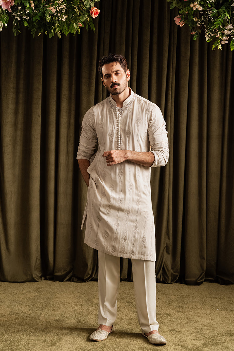 Republic By Omar Farooq | Luxury Rtw | 'Wahaj' Kurta Pajama -  Republic by Omar Farooq Luxury RTW - Original Designer Dress - House of Maryam