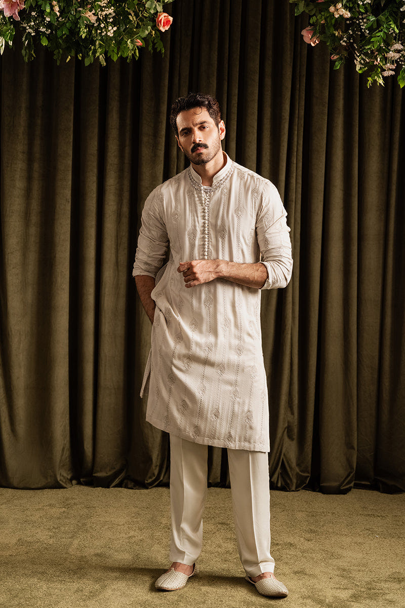 Republic By Omar Farooq | Luxury Rtw | 'Wahaj' Kurta Pajama -  Republic by Omar Farooq Luxury RTW - Original Designer Dress - House of Maryam