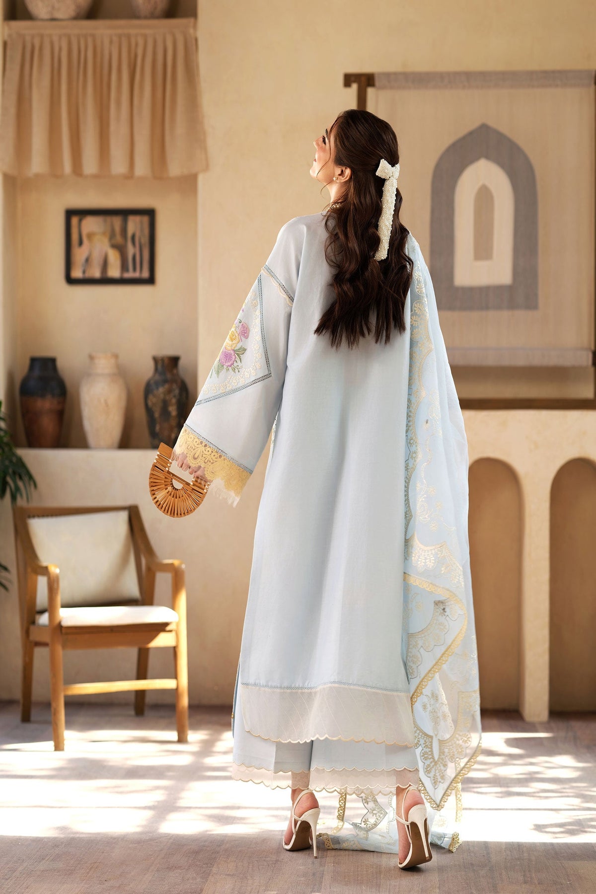 Maryam Hussain | Luxury Lawn 25 | Ocean -  Maryam Hussain Ladies Clothes - Original Designer Dress - House of Maryam