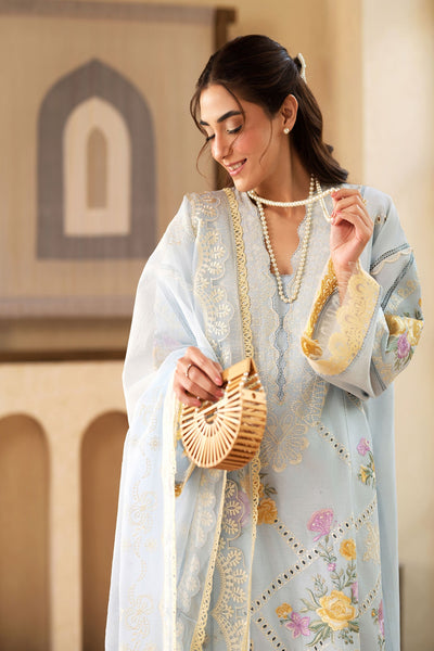 Maryam Hussain | Luxury Lawn 25 | Ocean -  Maryam Hussain Ladies Clothes - Original Designer Dress - House of Maryam