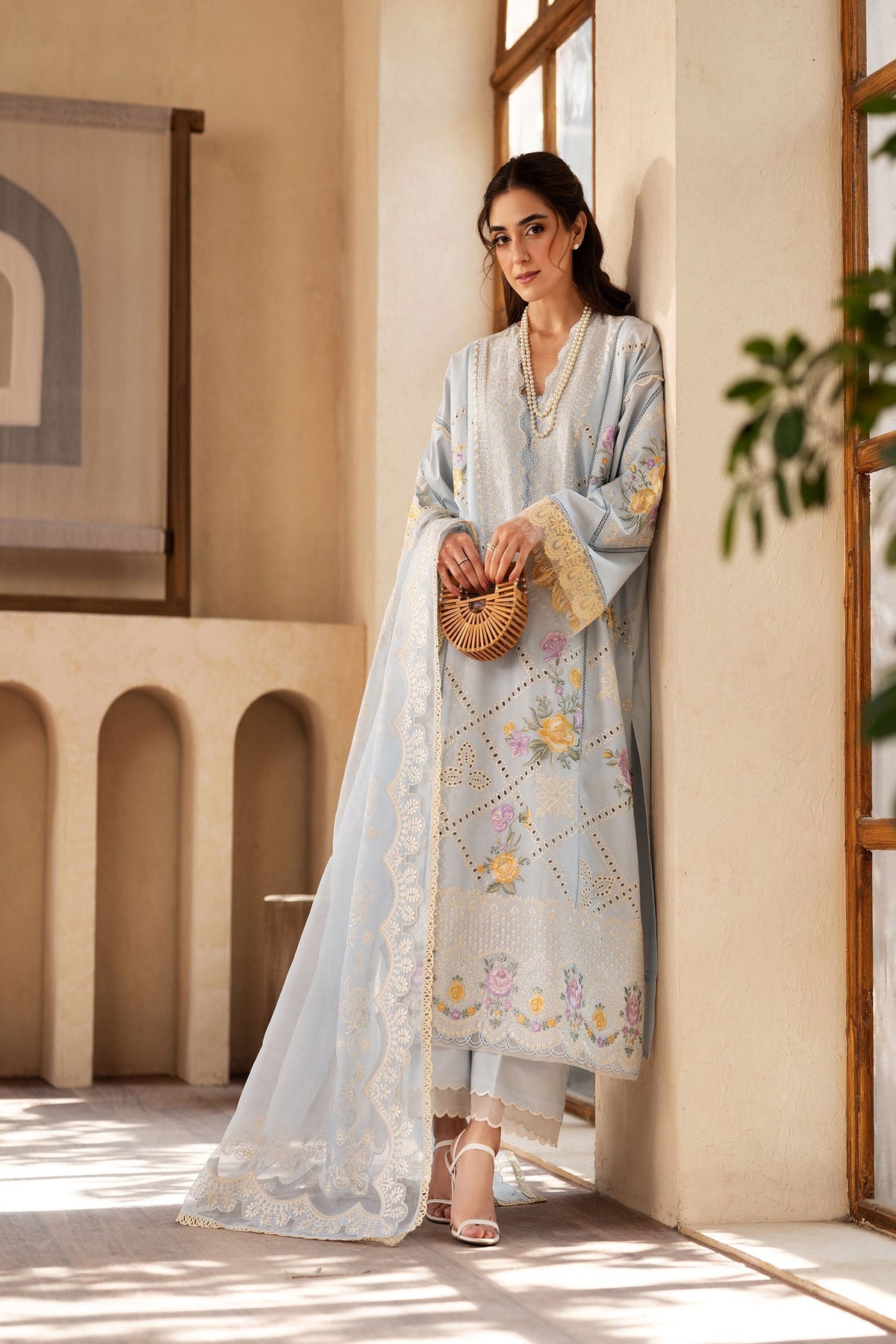 Maryam Hussain | Luxury Lawn 25 | Ocean -  Maryam Hussain Ladies Clothes - Original Designer Dress - House of Maryam