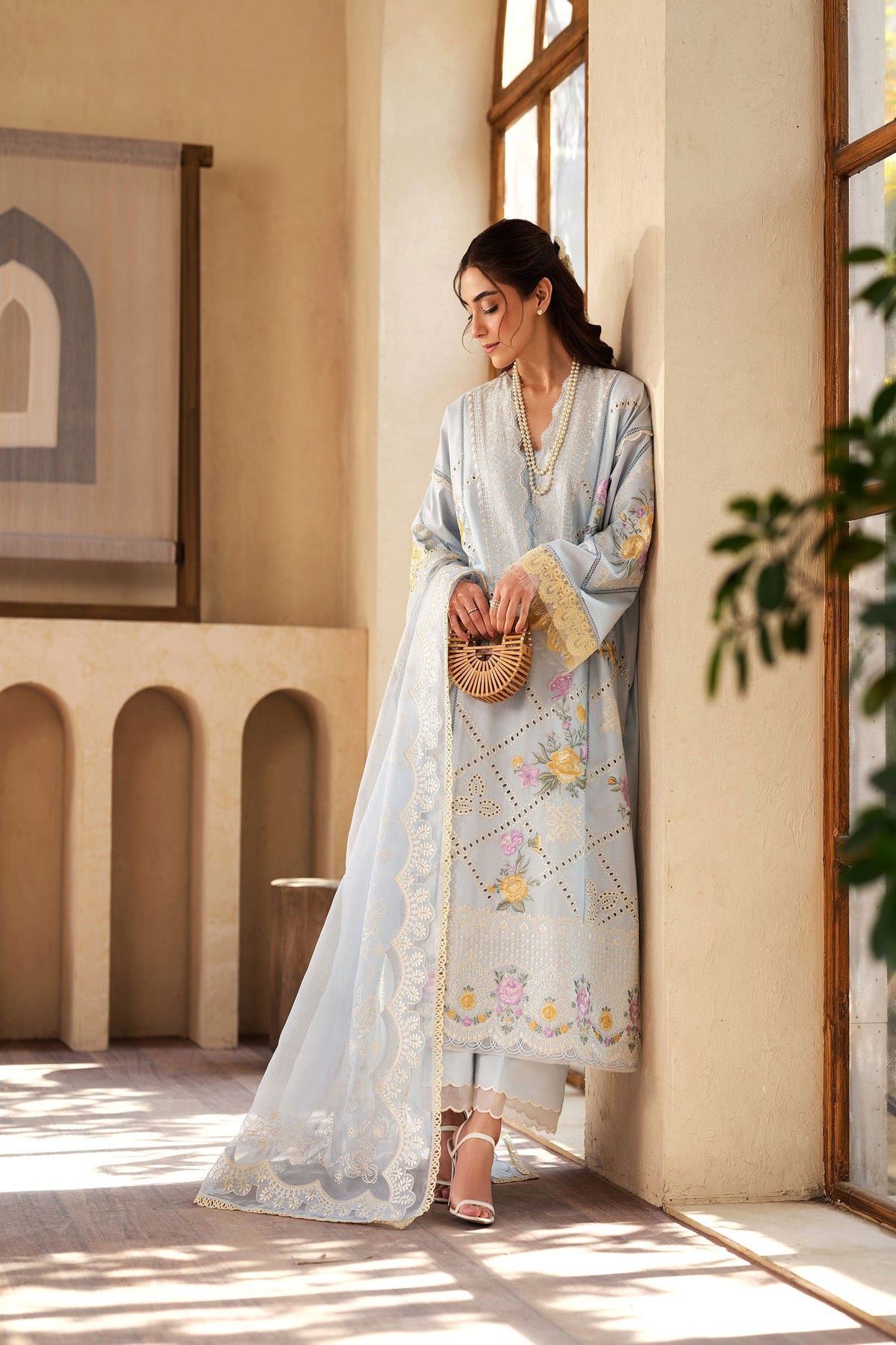 Maryam Hussain | Luxury Lawn 25 | Ocean -  Maryam Hussain Ladies Clothes - Original Designer Dress - House of Maryam