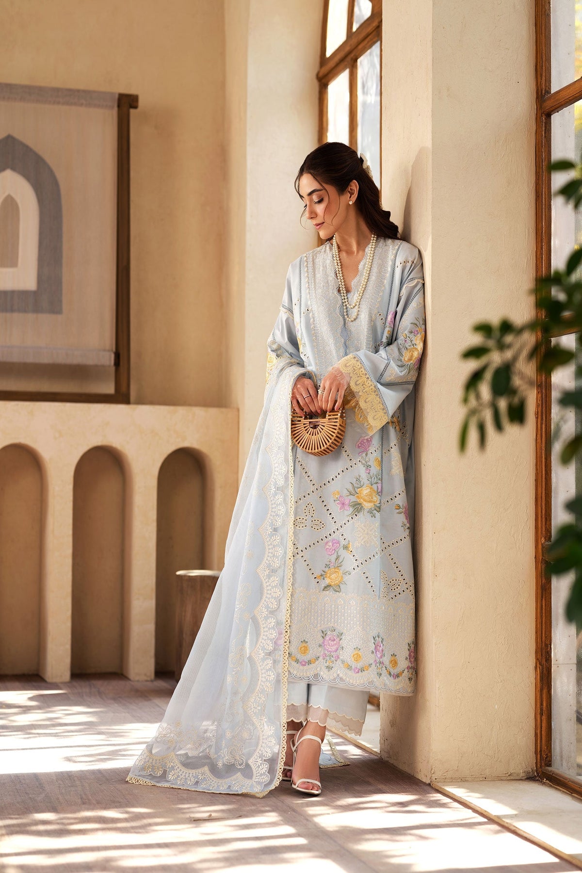 Maryam Hussain | Luxury Lawn 25 | Ocean -  Maryam Hussain Ladies Clothes - Original Designer Dress - House of Maryam