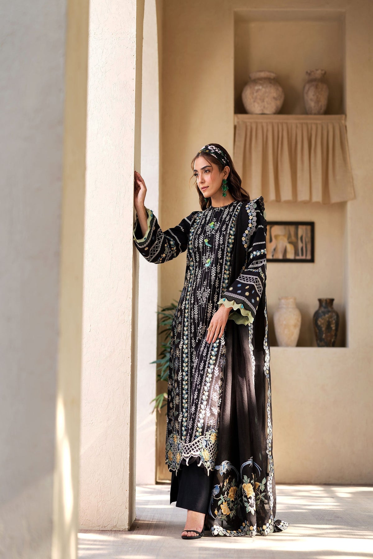 Maryam Hussain | Luxury Lawn 25 | Dawn -  Maryam Hussain Ladies Clothes - Original Designer Dress - House of Maryam