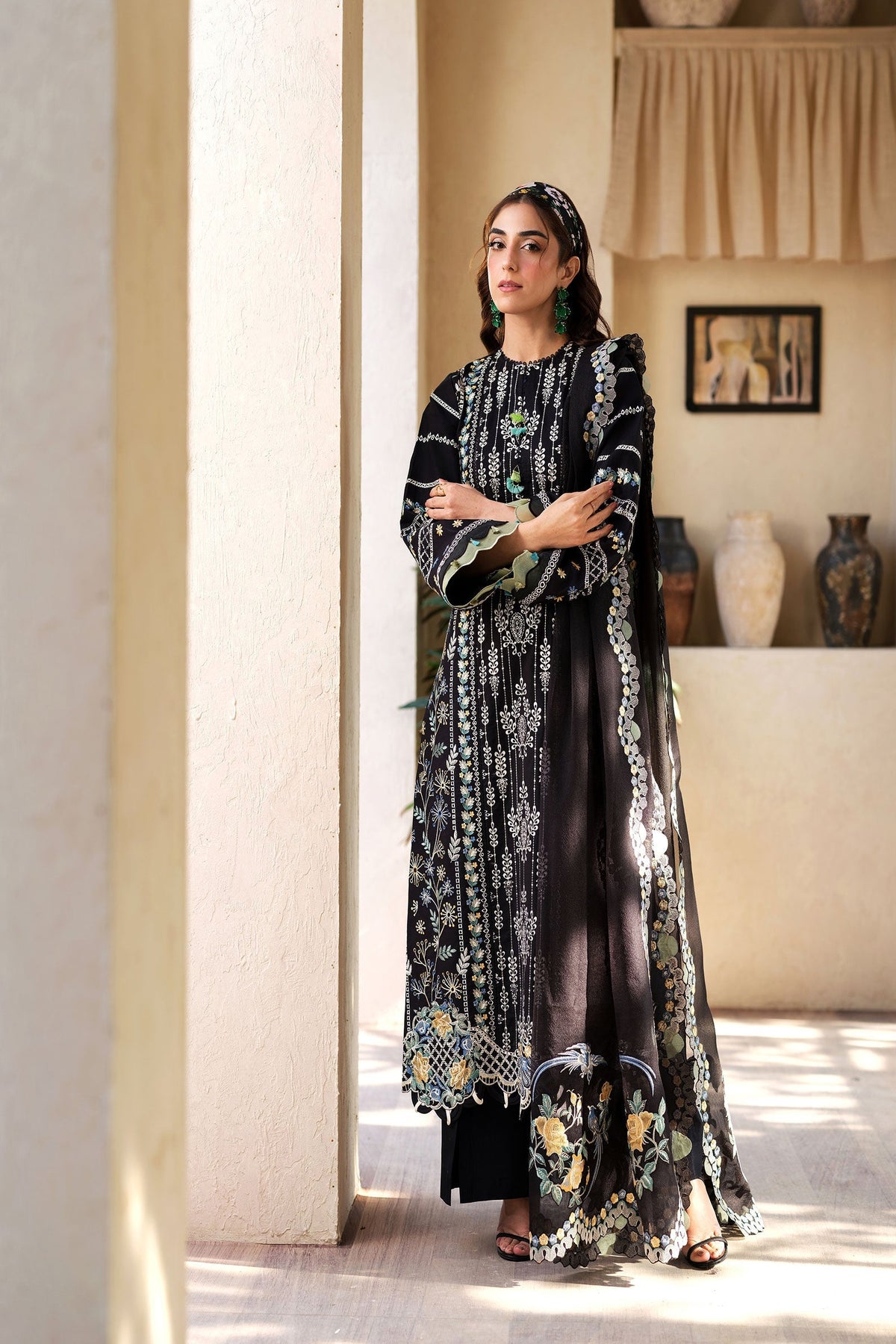 Maryam Hussain | Luxury Lawn 25 | Dawn -  Maryam Hussain Ladies Clothes - Original Designer Dress - House of Maryam