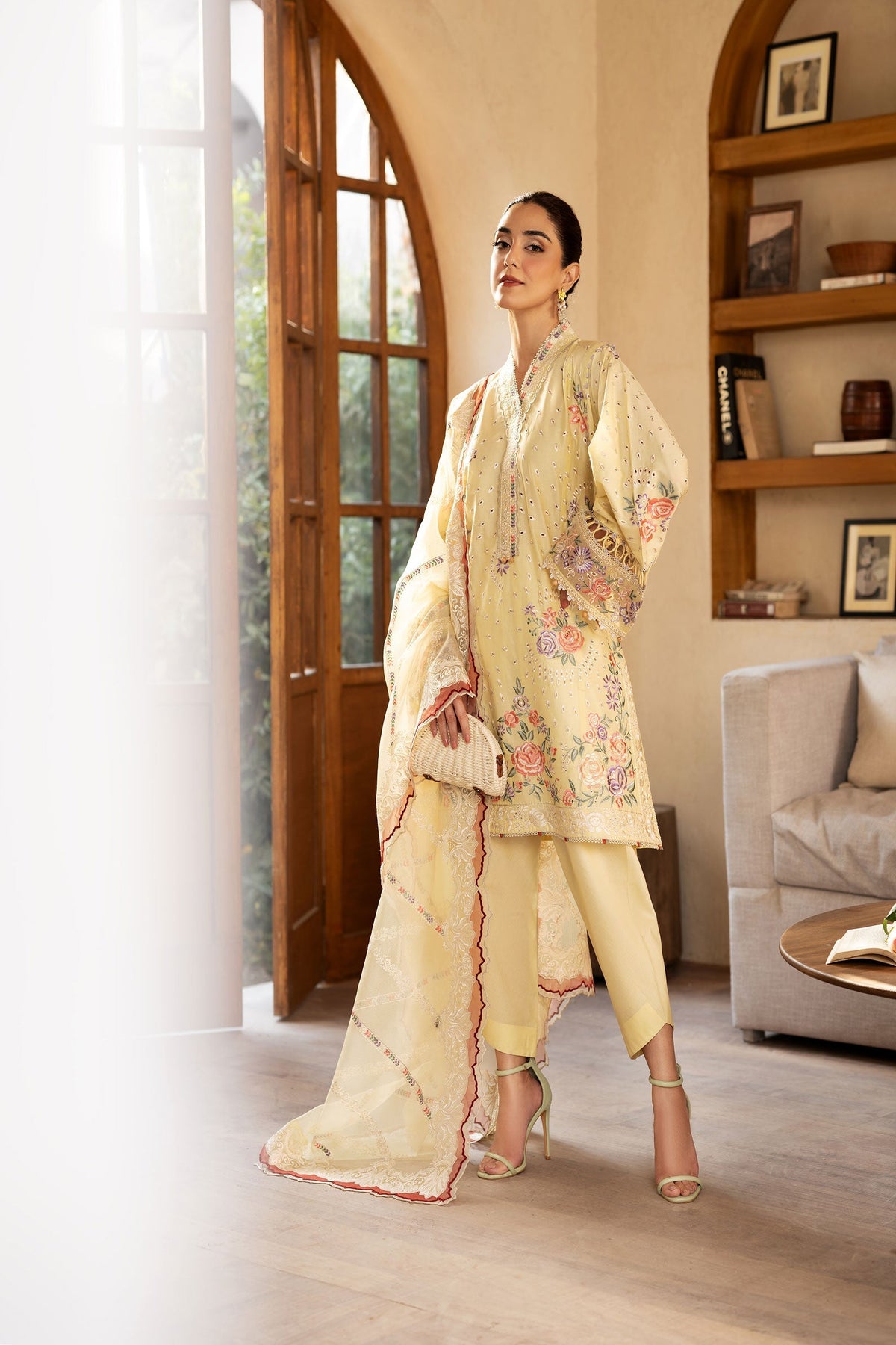 Maryam Hussain | Luxury Lawn 25 | Lemon Garden -  Maryam Hussian Ladies Clothes - Original Designer Dress - House of Maryam