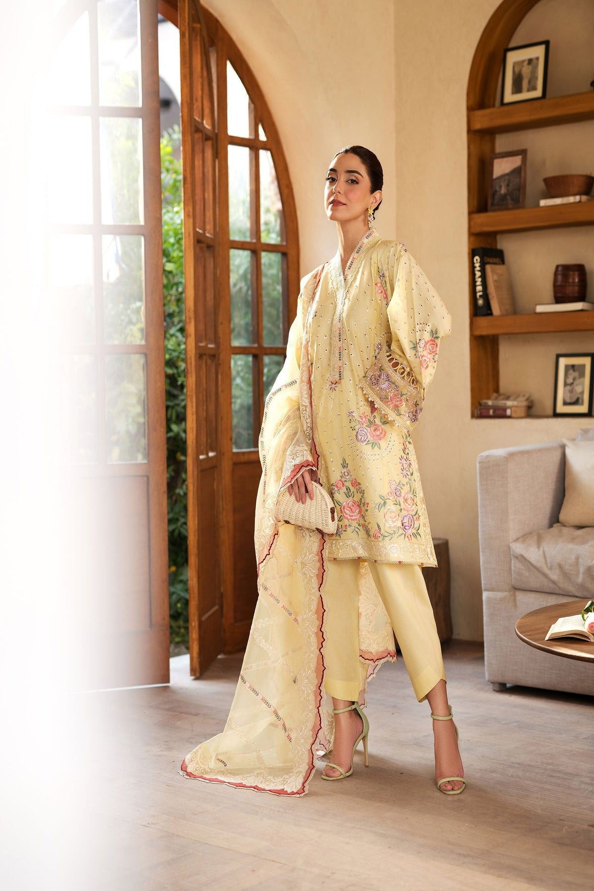 Maryam Hussain | Luxury Lawn 25 | Lemon Garden -  Maryam Hussian Ladies Clothes - Original Designer Dress - House of Maryam