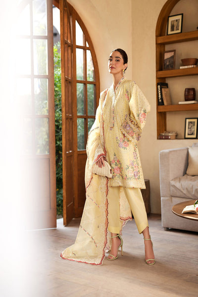 Maryam Hussain | Luxury Lawn 25 | Lemon Garden -  Maryam Hussian Ladies Clothes - Original Designer Dress - House of Maryam