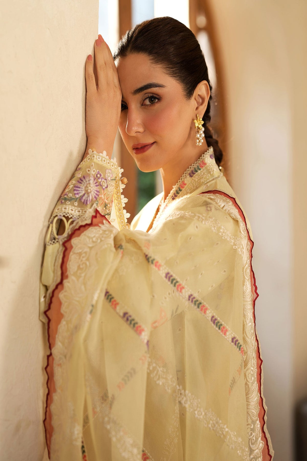 Maryam Hussain | Luxury Lawn 25 | Lemon Garden -  Maryam Hussian Ladies Clothes - Original Designer Dress - House of Maryam