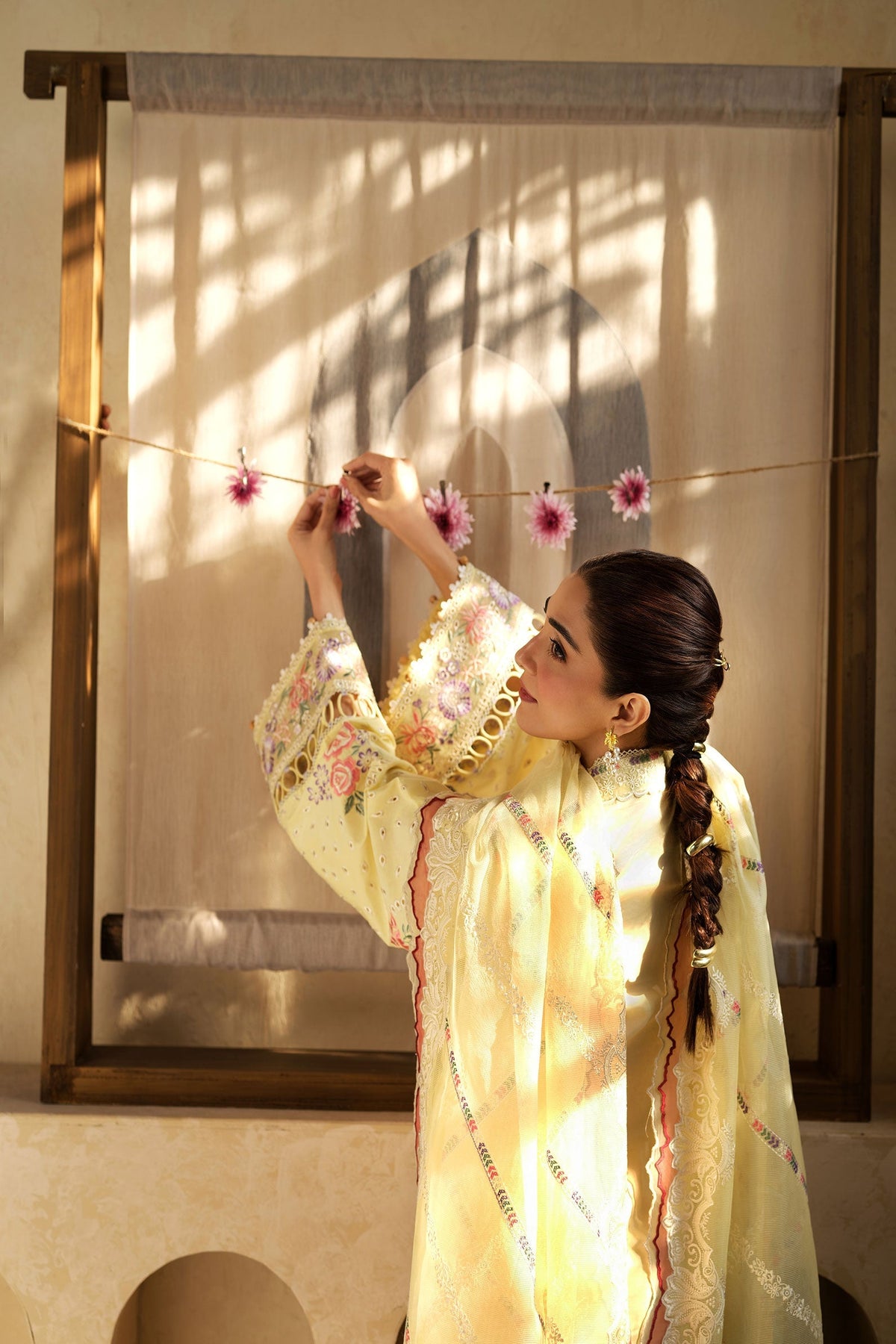 Maryam Hussain | Luxury Lawn 25 | Lemon Garden -  Maryam Hussian Ladies Clothes - Original Designer Dress - House of Maryam