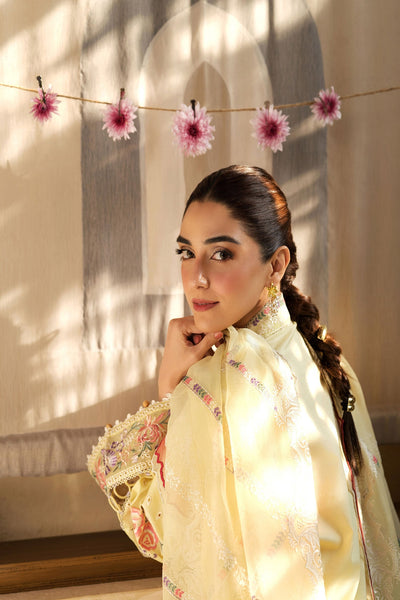 Maryam Hussain | Luxury Lawn 25 | Lemon Garden -  Maryam Hussian Ladies Clothes - Original Designer Dress - House of Maryam